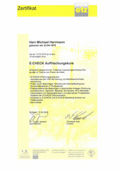 Michael Herrmann, E-CHECK Auffrischungskurs