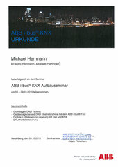 Michael Herrmann, ABB i-bus KNX Aufbauseminar